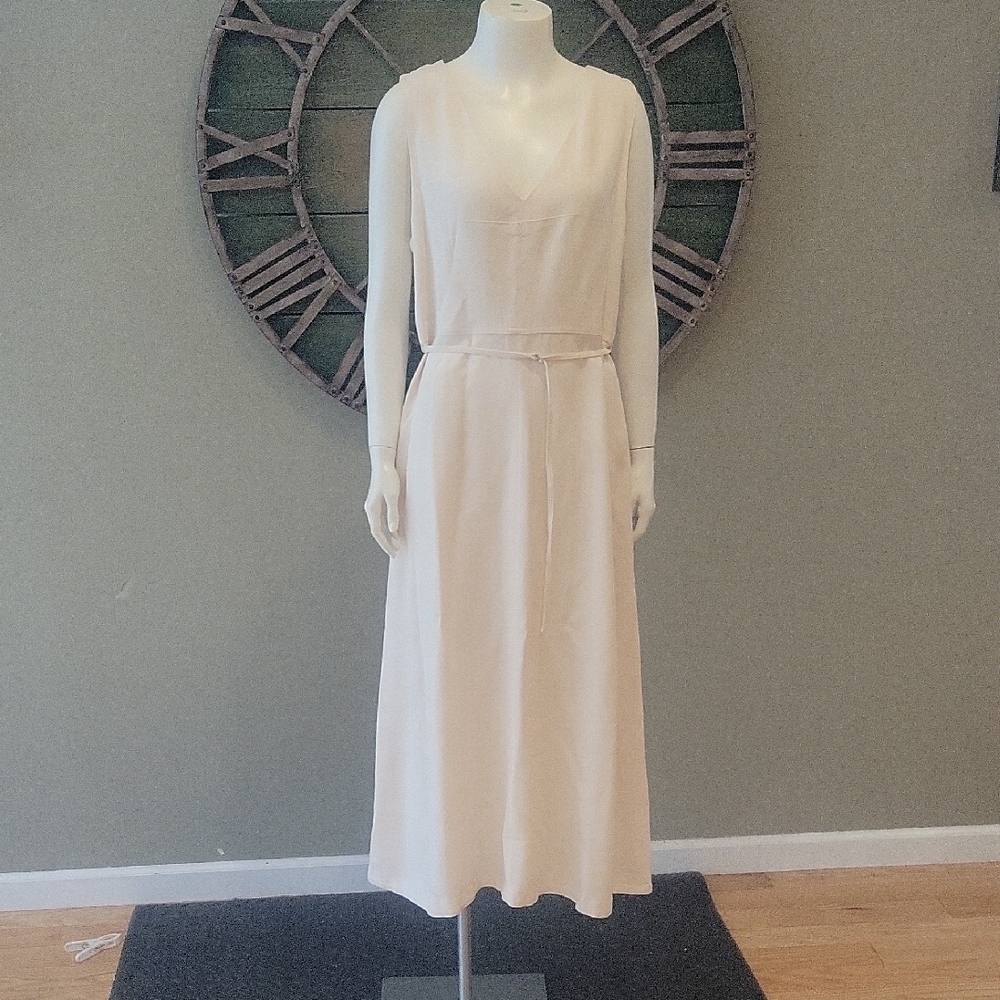 J. Crew Mathilde V-Neck Dress In Summer Linen - Picture 2 of 13
